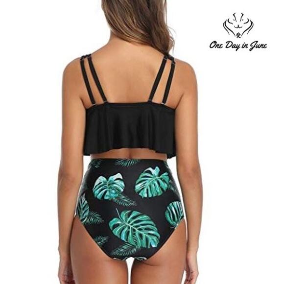 Adisputent Flounce Bikini Swimsuit Size M - Picture 2 of 4